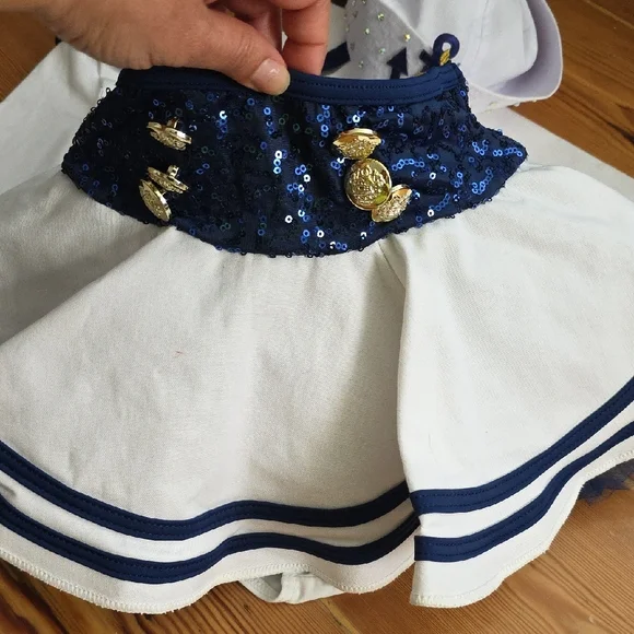 Nautical Sailor Costume for Kids - White and Blue - Picture 4 of 14